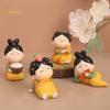 1 Pcs Resin Handicraft Gift Cute New Chinese Retro Cartoon Office Decoration Car Decoration