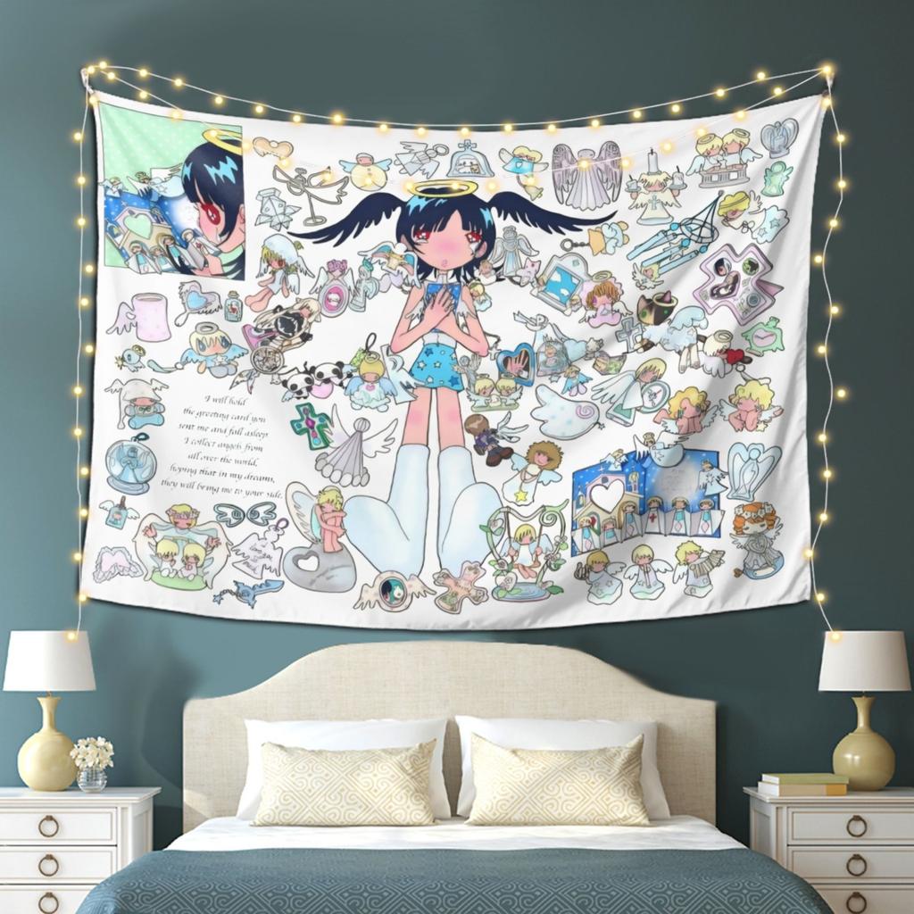 1pc y2k Tapestry Vibrant AnimeInspired Wall for Living Room Bedroom or Office Decor Bedroom Decoration