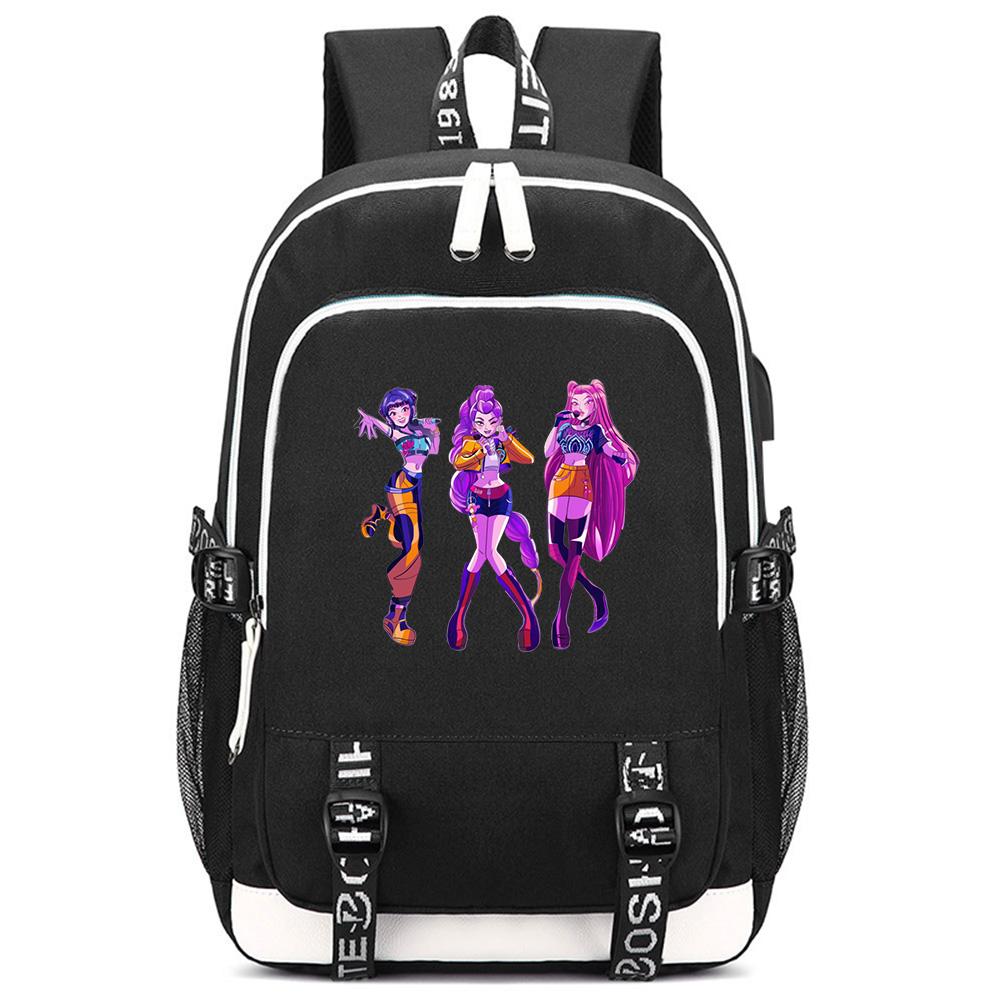 Anime K-Pop Demon Hunters Printed Large Capacity Backpack for Teenger Student Girl Boy Schoolbag Bookbag Kid Gift Women Waterproof Travel Bag