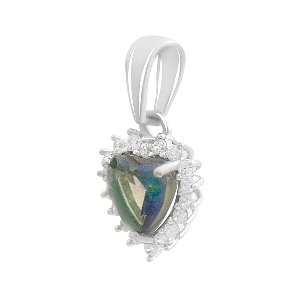 Серебряная подвеска с мистик топазом 0.801ct (2191193)