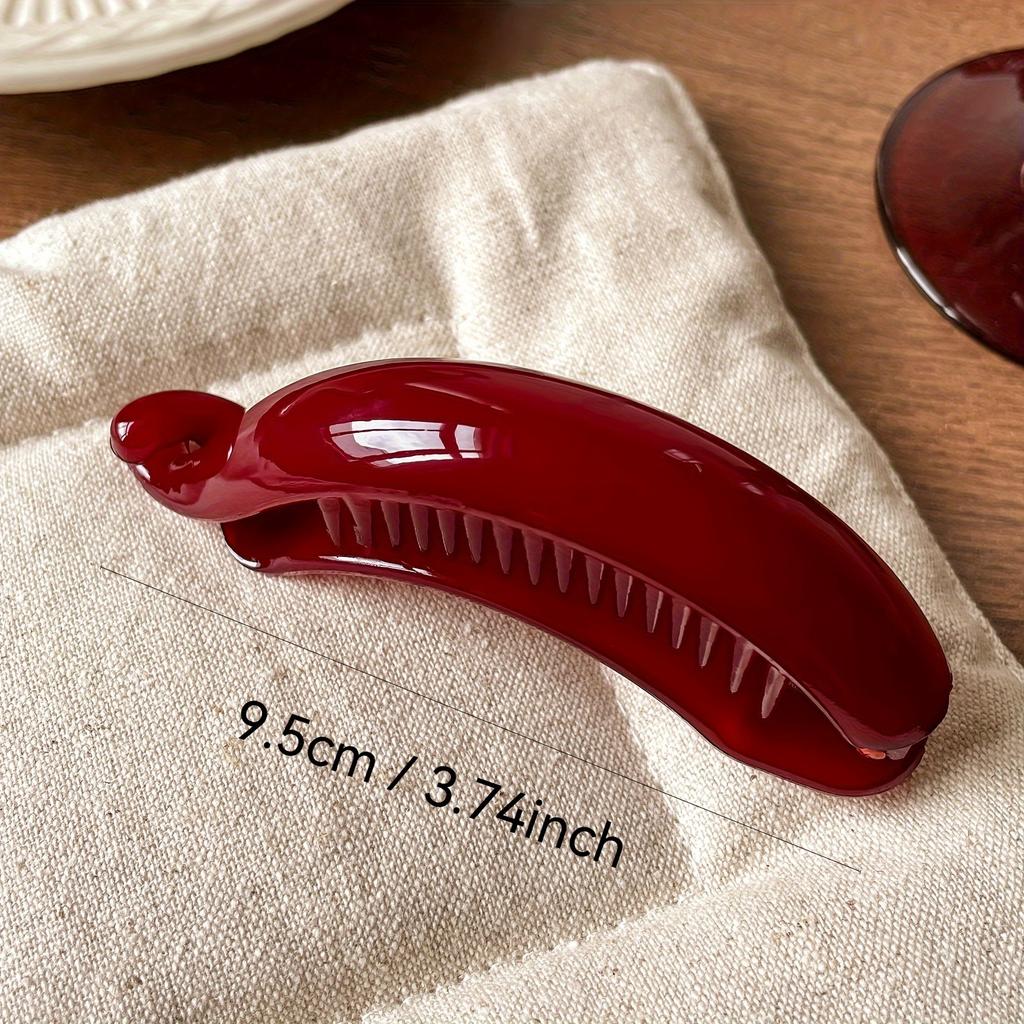 Banana Hair Clip, Horse Tail Buckle Clip, One-Word Clip, Retro Twist Clip, Elegant and Simple