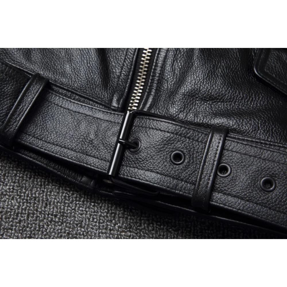 Chinesische Größe Echtes Kuh Leder Weste Gürtel Motorrad Weste Für Männer Biker Weste Slim Fit Rindsleder Leder Jacken Ärmellose Frühling Herbst