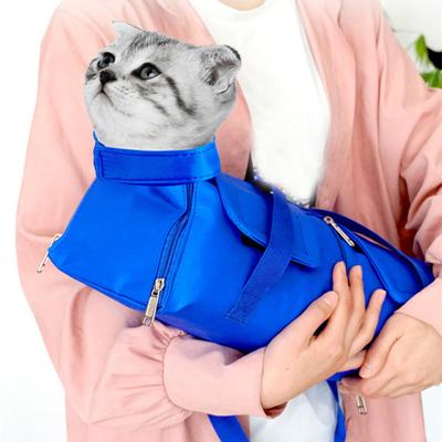 Cat Pouch Carrier Backpack Adjustable Pet Travel Sling Bag with Storage Pocket for Grooming Vet Visits Medication Administration Dental Care