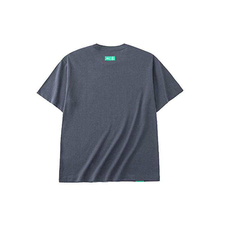 ANTA Life Collection T Shirts Unisex Gray Crew Neck Moderate Straight Fit 172228116-2