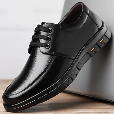 Fashion New British Style Fashionable Versatile Business Casual Shoes with Soft Soles for Work and Office Men's Formal Leather Shoes