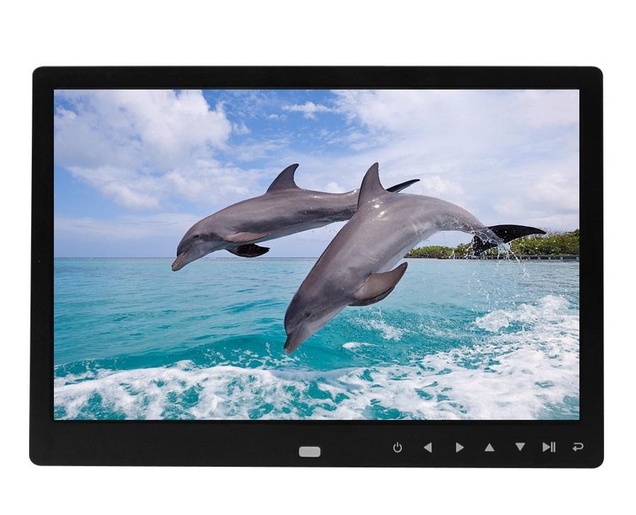 12 Inch 1080P HD Digital Photo Frame with Remote Control Support 32G SD and USB for Pictures and Videos