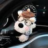 Car Accessory Used For Car Gear Shift Decoration Cute Turn Signal West Highland Dog Wiper Dolls Rearview Mirror Ornament Gift