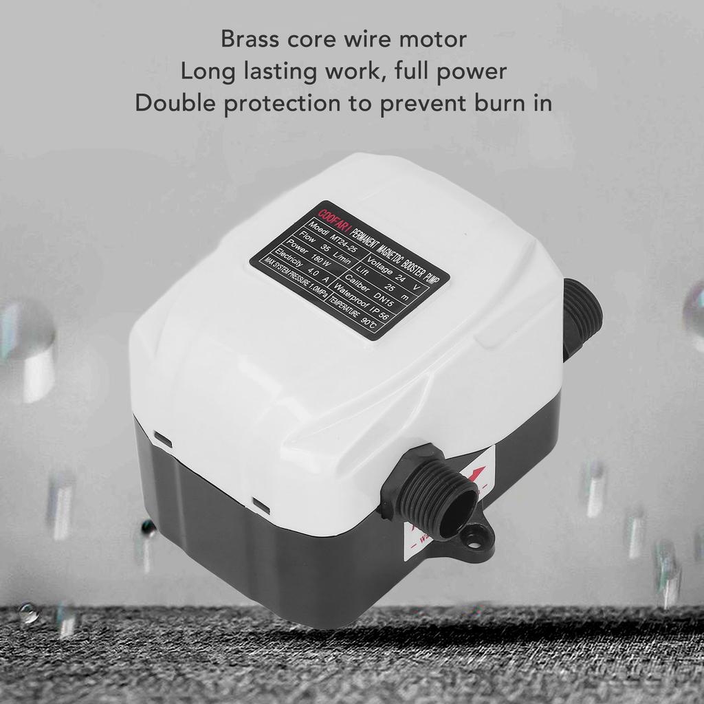 Automatic Water Booster Pump Booster Pump Water Pressure High 180W for Kitchen Sink Shower DC24V AC100‑240V Booster Pump