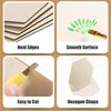 1-15cm Blank Wood Hexagon Slices, Unfinished Hexagonal Wood Pieces for DIY Craft, Painting, Staining, Coaster Making, Home Decor