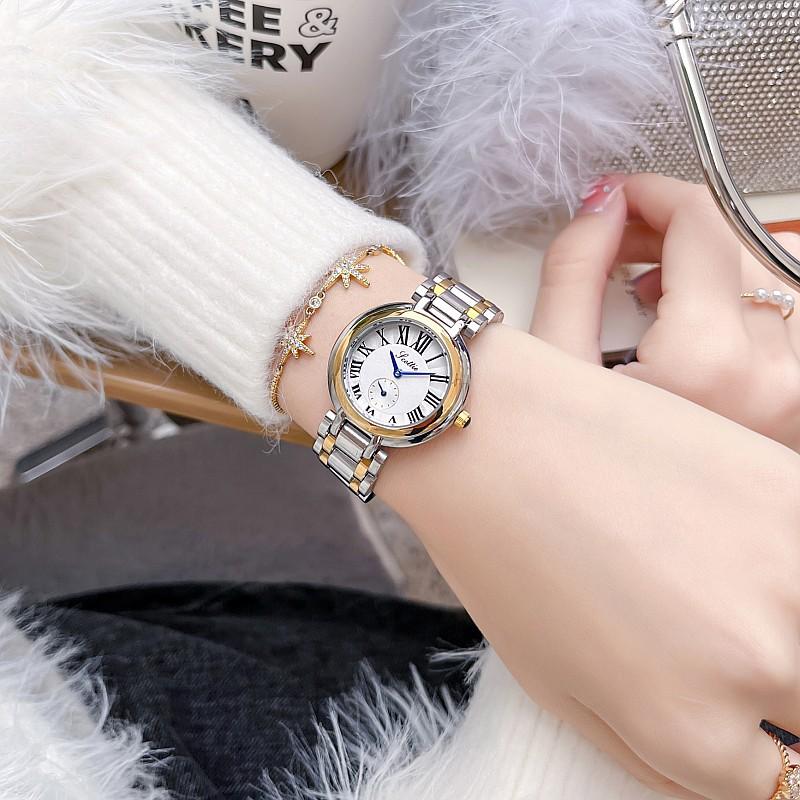 Fashion Steel Belt Retro Roman Simple Style Temperament Personalized Women'S Watch Trend Casual Women'S Watch