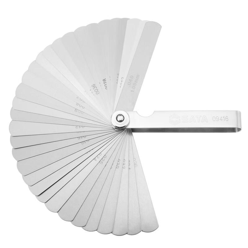 SATA 32-Piece High Precision Metric & Imperial Feeler Gauge Set 32 Piece Set