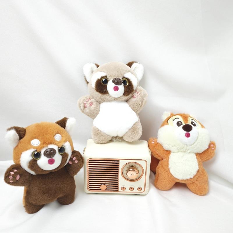 Cute Little Raccoon Pendant Plush Toy Panda Keychain Grab Machine Doll Doll Backpack Pendant