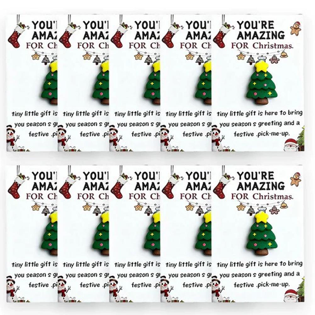 10 Christmas Mini Pocket Hug Cards Great for gifts for friends, emotional support, Christmas gifts, party favors,Christmas Min