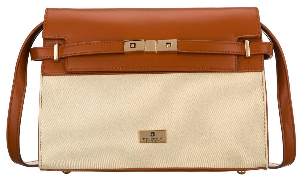 Torba damska PTN Konwalia-1412 Ecru-Brown