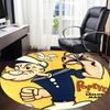 1pc Popeye Sailor Office Round Area Rug, Bedroom Living Room Home Decor, Room Deco,  Offic a1016099
