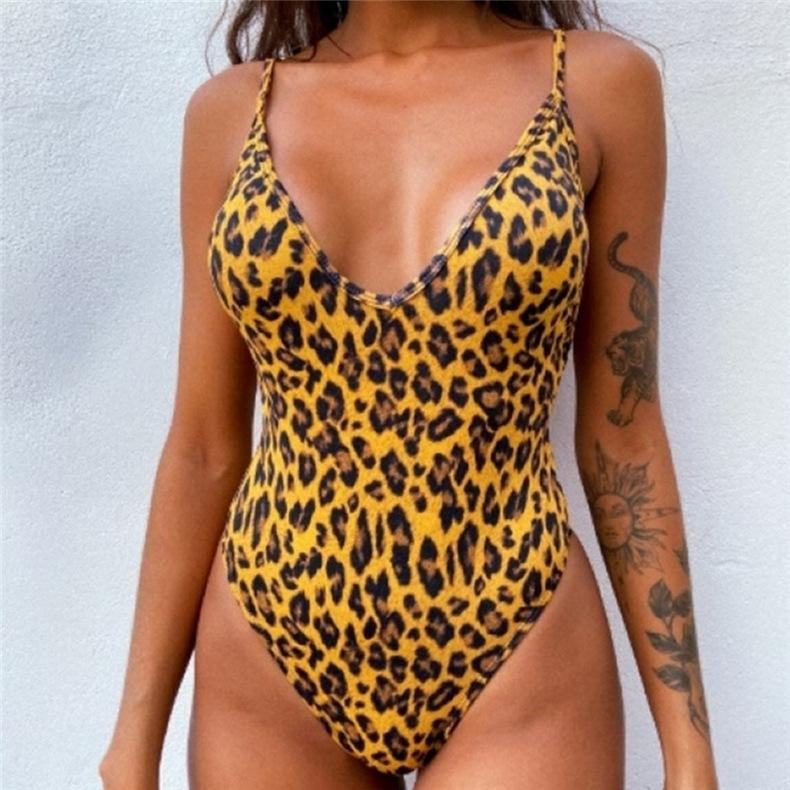 New black European and American women's one-piece swimsuit sexy bikini bikini