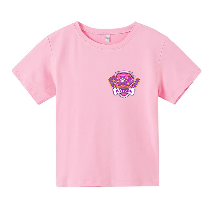 

Мода 2025 Детская Милая Одежда Щенячий Патруль Детская Летняя Футболка Футболки с Мультяшками для Маленьких Мальчиков Топы с Коротким Рукавом в Повседневном Стиле для Малышек 100 белый