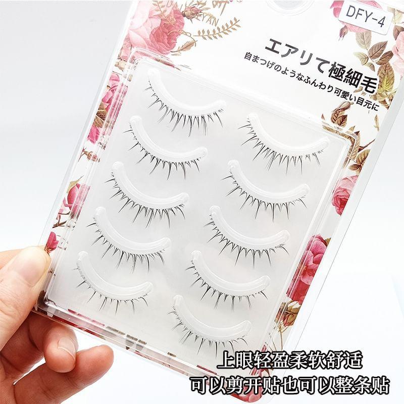 Lashie - Set mit 5 Paaren: Natürliche, zarte künstliche Wimpern