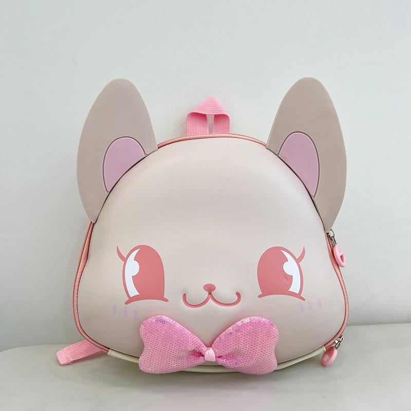 Adorable Cartoon Hard Shell Backpack For Kids Breathable Oxford Fabric Design