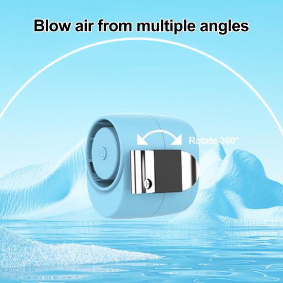 Přenosný pasový ventilátor Ultra tichý 3 rychlosti Nastavitelný Klipový Mini ventilátor