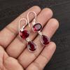 Pink Rubellite Gemstone Jewelry, 925 Sterling Silver Earrings, Handmade Gorgeous Jewelry, Designer Earrings Gift For Sister