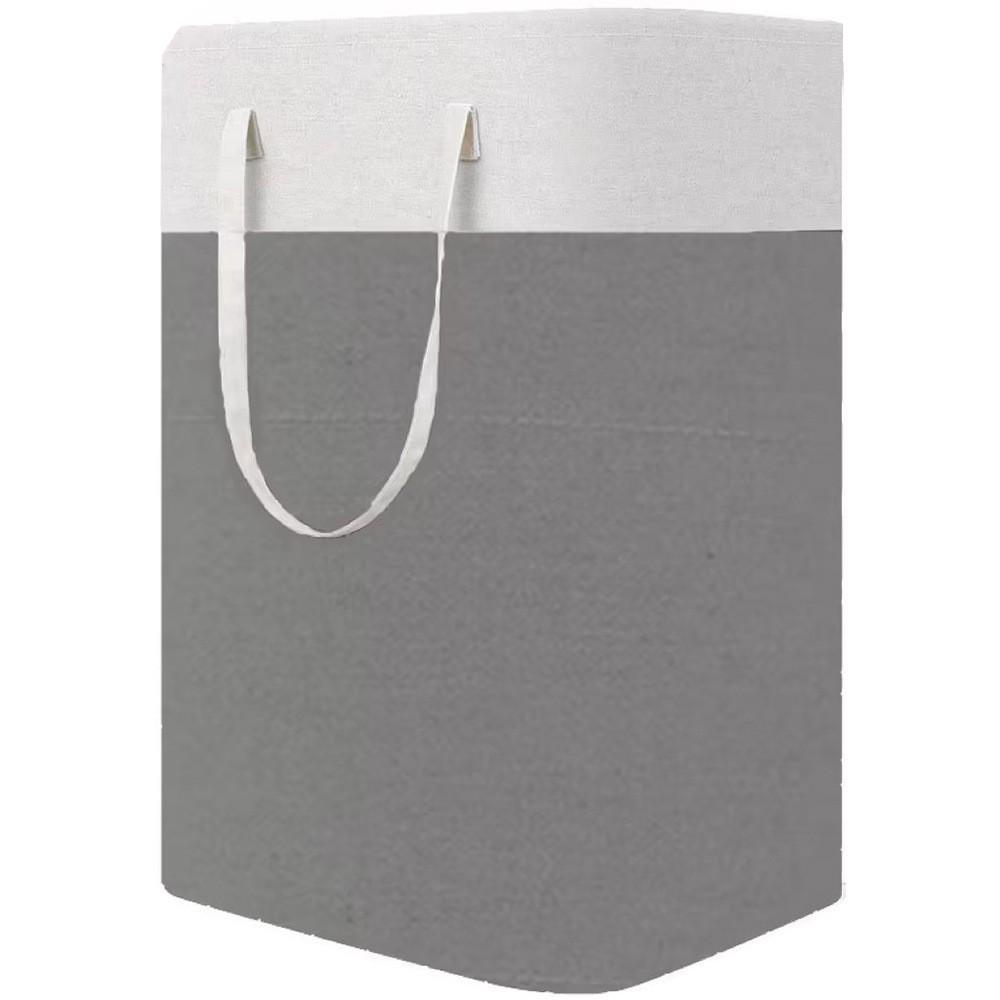 

Foldable Striped Laundry Basket – Large Capacity Fabric Hamper for Dirty Clothes Storage 40*30*60cm [75L]