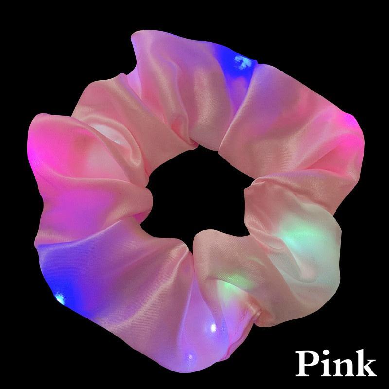 LED Large Intestine Hair Ring Nightclub Bar Dance Club Luminous Hair Accessories
