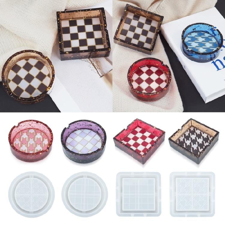 Round Square Ashtray Silicone Mold Resin Epoxy Silicone Mold Jewelry Casting
