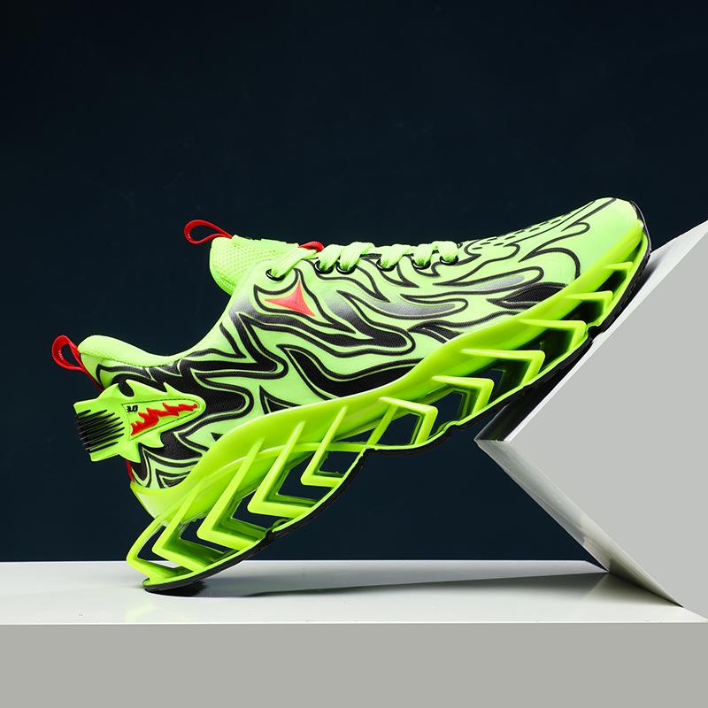 Robustní tenisky nadměrné velikosti 45 46 Pánské běžecké boty s čepelovou podrážkou Módní ležérní síťované prodyšné Zvýšená platforma Sportovní boty