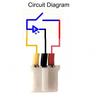 16mm Metal Self-Locking Pushbutton Switch 12-24V Waterproof Red Power Symbol LED 250mm Wire Buckle Connector Solder-Free Button