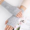 Women's Cable Knitted Fingerless Gloves Warm Autumn Winter Gloves Fashion Knitted Half Finger Gloves Casual Outdoor Gloves
