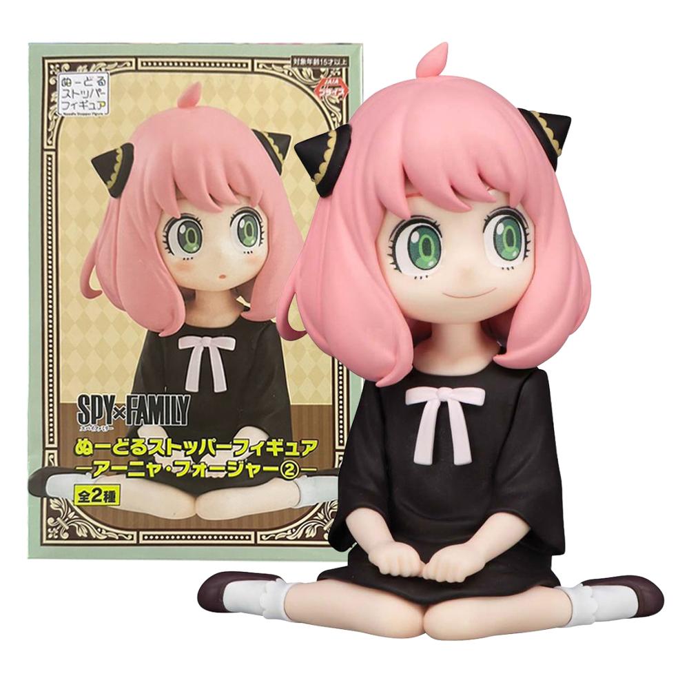 9CM Anime Spy × Family Anya Forger Figure Noodle Stopper Figure Model Toy Doll Aciton Figure PVC Desktop Car Decorations