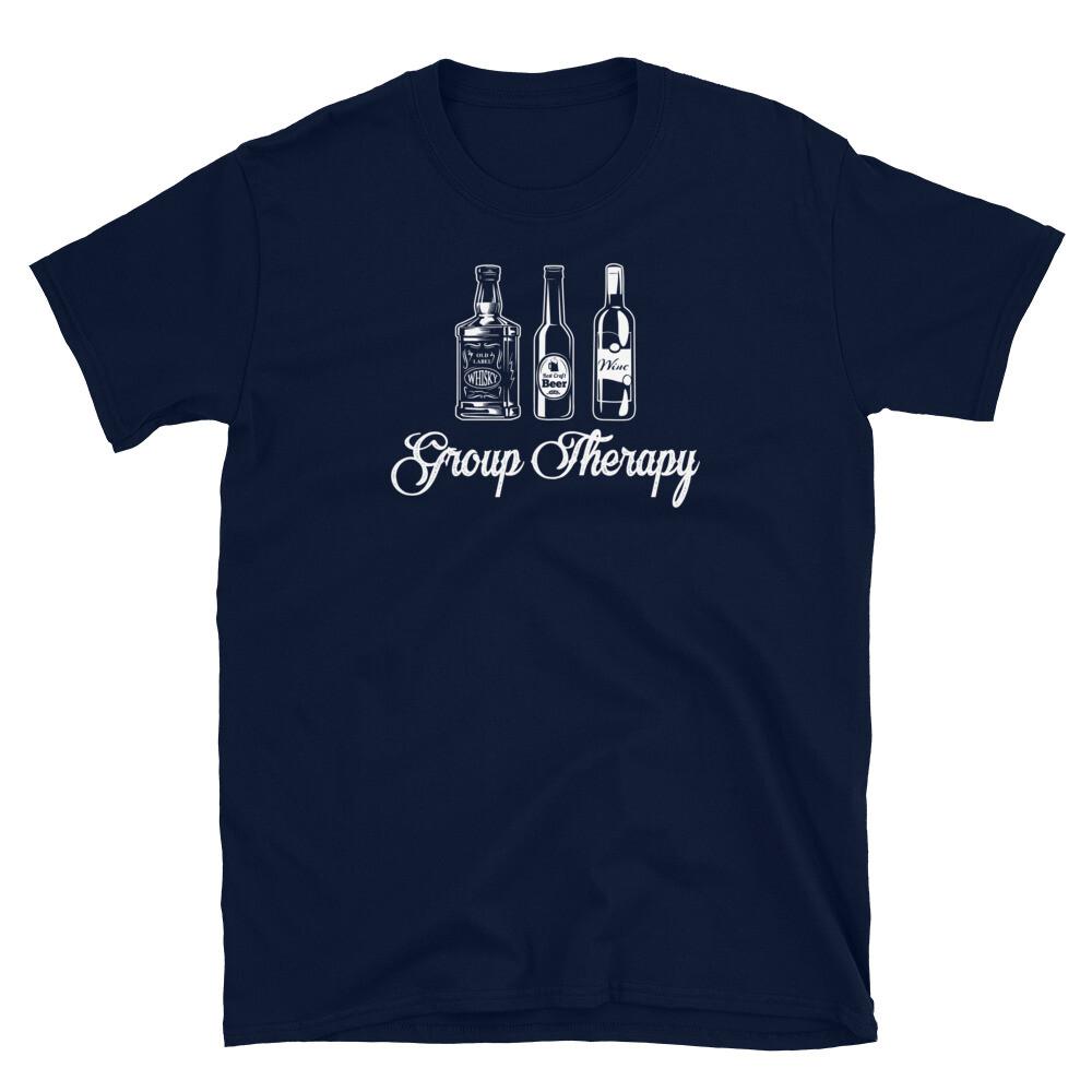 

Group Therapy Alcohol Booze Bartender College Party Short-Sleeve Unisex T-Shirt XL