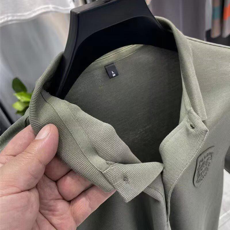 Hochwertiges besticktes Poloshirt für Herren - Kurzarm Sommer Freizeit Revers T-Shirt