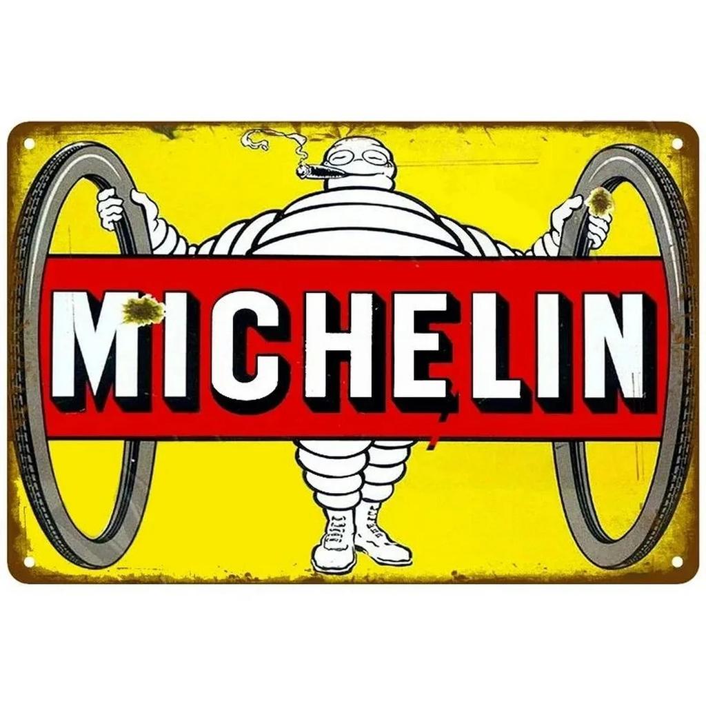 Tire Garage Shop Plaque Metal Tin Signs Wall Decoration Vintage Art Posters Iron Painting for Man Cave Home Cafe Garden Club Bar