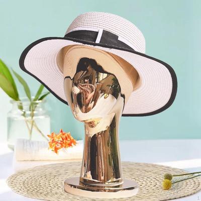 Soporte de Cabeza para Exhibición de Sombreros Fibra de Vidrio Maniquí Multipropósito Modelo para Estilismo