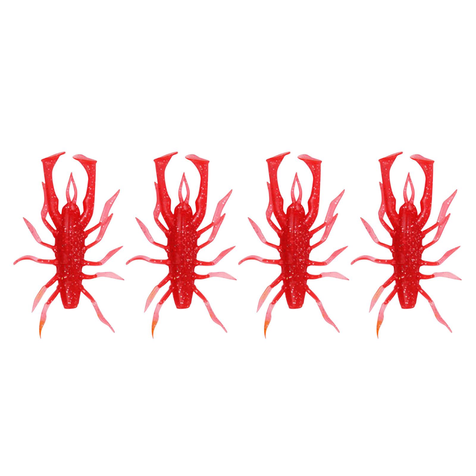 

Высокоспецифичный мягкий, многоногий червь, конкурентоспособный набор водных пауков - искусственный мягкий пластик, подходит для окуня One Size красный