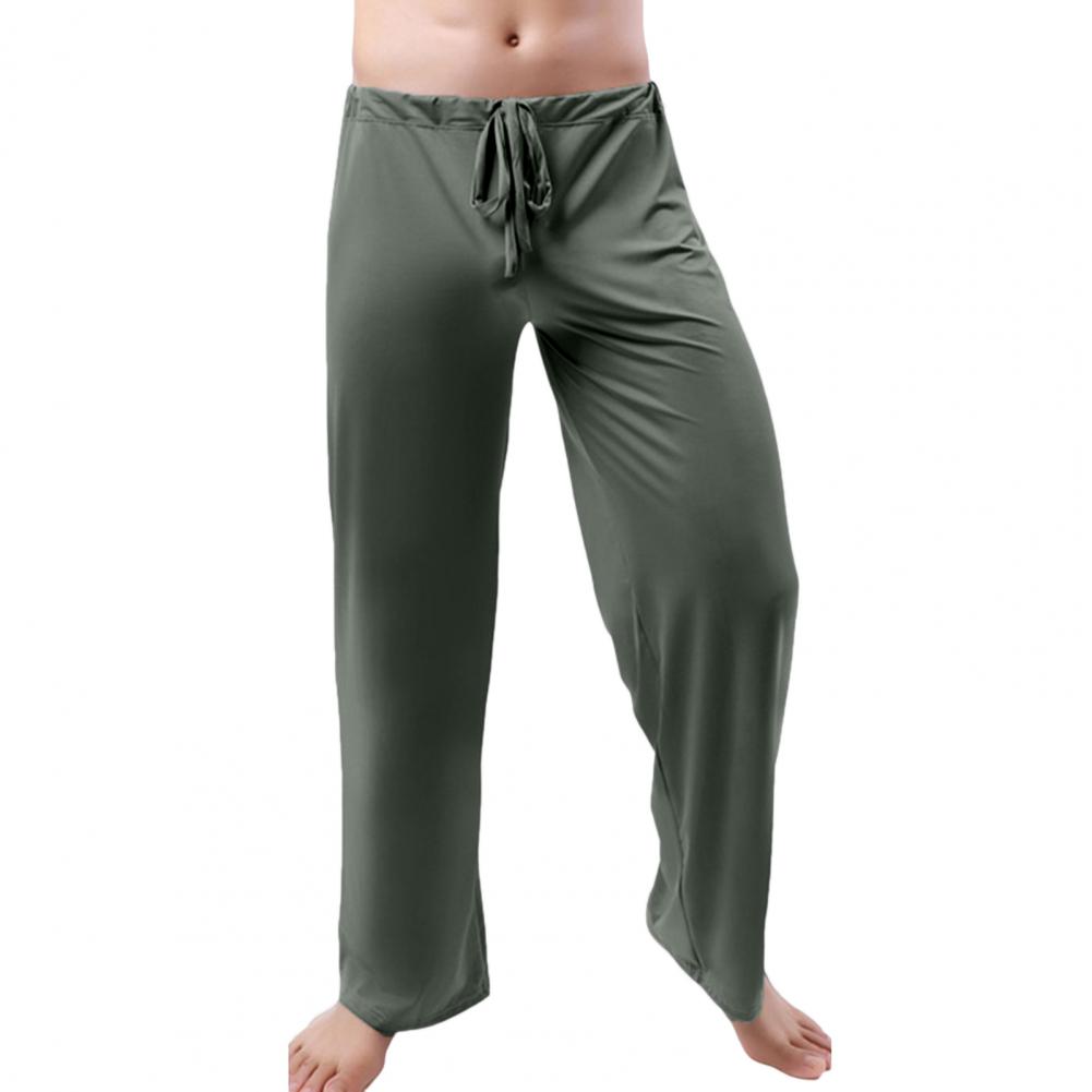 

Men Yoga Pants Low Waist Drawstring Straight Loose Thin Sports Comfortable Elastic Waist Men Sports Trousers Men Clothing S сірий