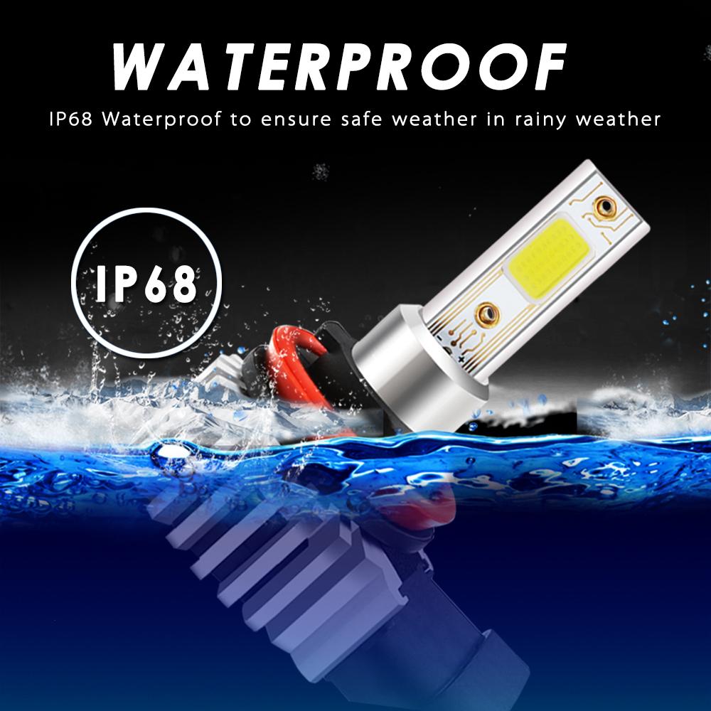 Durable Led Headlight Bulb 100w 26000lm Led Headlight H11 H8 H9 Headlight Car Accessories Waterproof Cob Bulb Universal