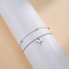 Charm Animal Dragonfly Pendant Double Layer Bracelet for Woman Wedding Stainless Steel Bracelets Engagement Fashion Jewelry