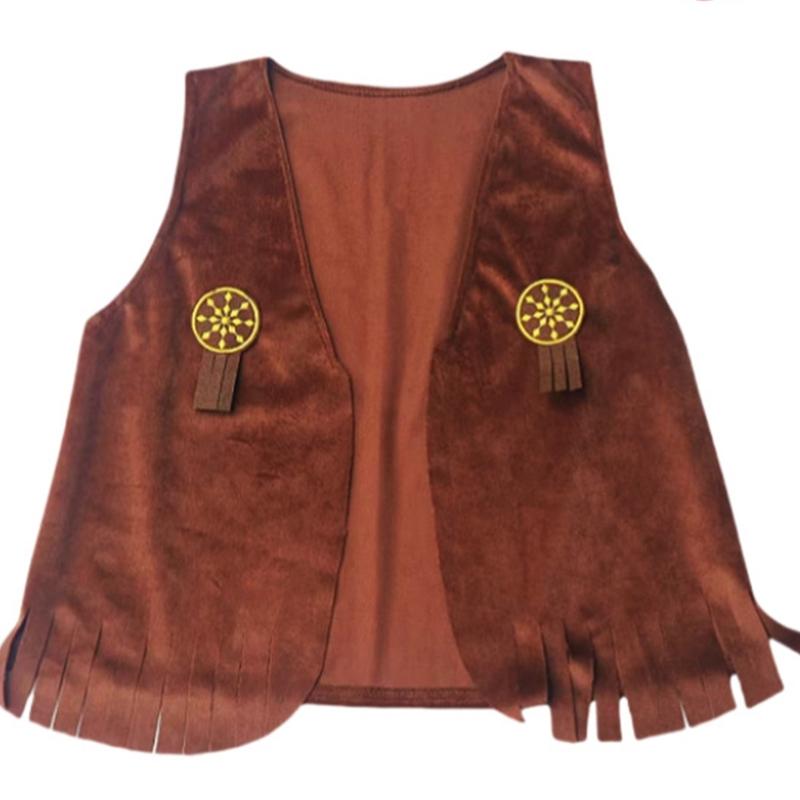 3Pcs Western Outfits Cowboy Hat Bandana Western Cowboy Costume Accessories for Halloween Party Dressing Up Pretend Play