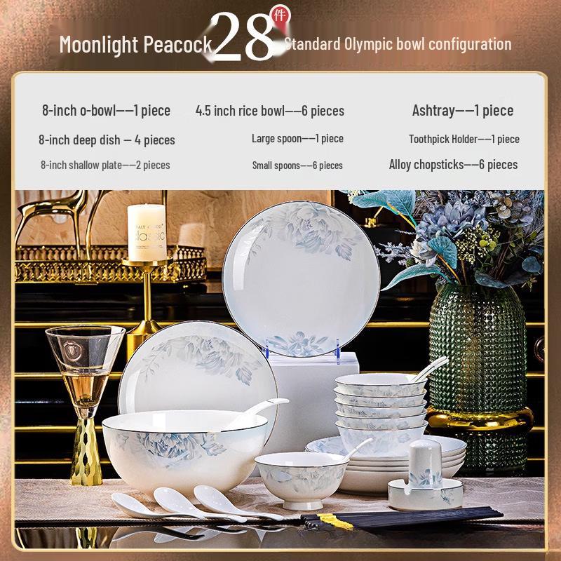 

Moonlight Princess Jingdezhen Bone China Dinnerware Set
