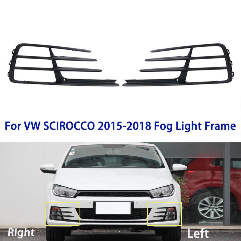 For Volkswagen SCIROCCO 2015 2016 2017 2018 Car Front Bumper Fog Light Lamp Grill Cover 1K8 853 665E 1K8 853 666E