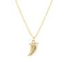 Simple Paper Clip Chain Diamond Necklace Jewelry Women Evil Eye Pendant Necklace  Trendy Gold Chain Collares Bijoux