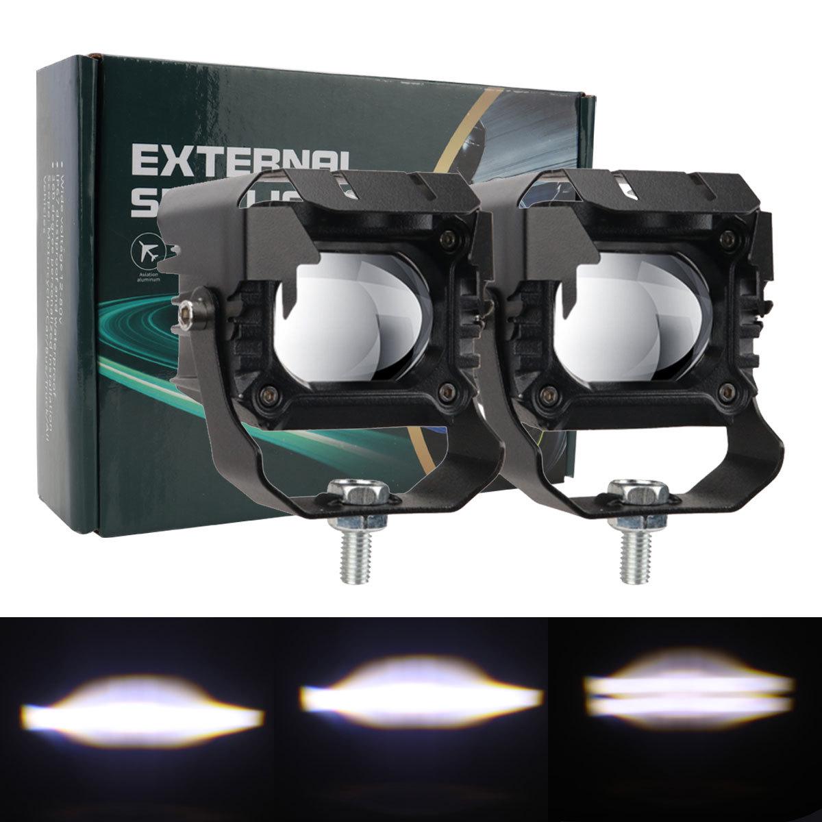 

Светодиодный прожектор для автомобилей и мотоциклов для трансграничного использования: Желтый/Белый, Дальний/Ближний свет, Внешний свет для электрических и модифицированных транспортных средств