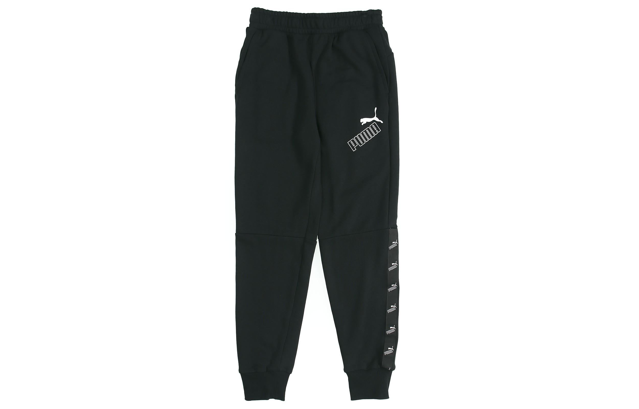PUMA Knitted Sweatpants Men s Black Moderate Cuffed Pants 585132-01 M