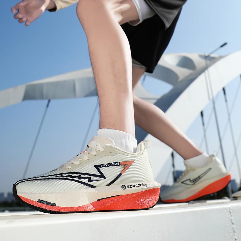 Men Running Shoes Carbon Board Speciality Marathon Athletic Lightweight Breathable Women'S Plush Comfort Athletic Anti-Skid Athletic Shoes