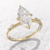 Sterling  AAA Crystal Marquise Cubic Zirconia Rings for Women Fashion Thin Ring Engagement Wedding Statement Jewelry