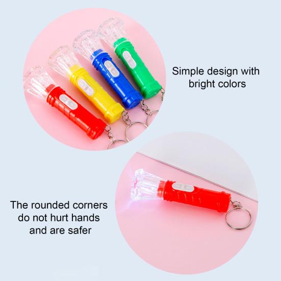12Pcs Small Size Flashlight Easy On/Off Bright Mini Flashlight Compact Size Lightweight Emergency Flashlight Outdoor Camping Toy
