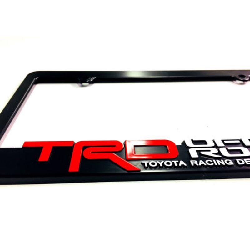 TRD-License-Plate-Frame-Toyota-TRD-RACING-DEVELOPMENT-Takoma-FJ-Cruiser-Rally TRD-License-Plate-Frame-Toyota-TRD-RACING-DEVELOPMENT-Takoma-FJ-Cruiser-Rally